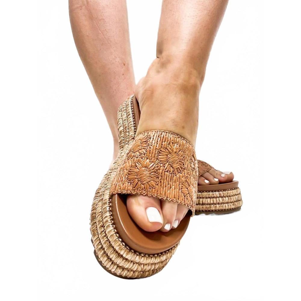 NEW CORKYS FOOTWEAR women's platform slide sandal in natural - Picture 4 of 4